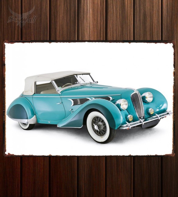 Металлическая табличка Delahaye 135 MS Speciale by Figoni & Falaschi Металлическая табличка Delahaye 135 MS Speciale by Figoni & Falaschi